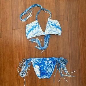 Mikoh whitewater blue bikini